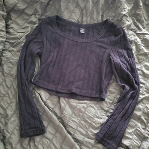 SOLD🖤SHEIN LONG SLEEVE CROP TOP, SM/M🖤